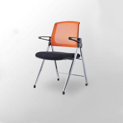 Silla de oficina de formación cómoda con manivela fija reclinada y diseño plegable