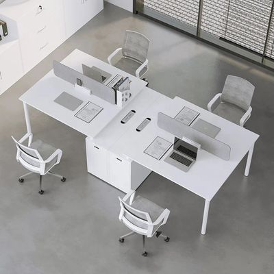 Colores personalizados Muebles de oficina modernos Estación de trabajo de computadora Mesa de un solo asiento