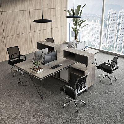 Estaciones de trabajo de marco de aluminio Escritorios personalizados de lujo para muebles de oficina inteligentes