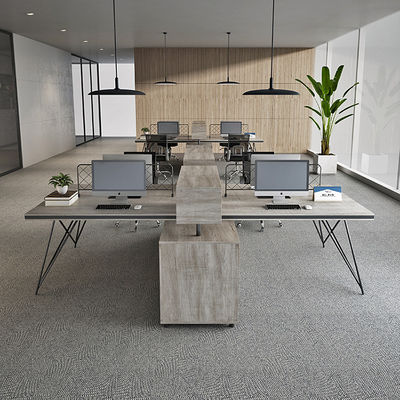 Estaciones de trabajo de marco de aluminio Escritorios personalizados de lujo para muebles de oficina inteligentes