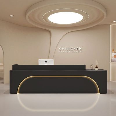 Escritorio de recepción multifuncional simple y moderno para el restaurante blanco de lujo