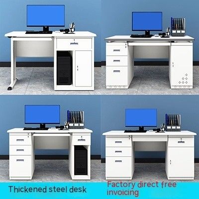 Escritorio y silla de acero espesado personalizable combinación con certificación ISO