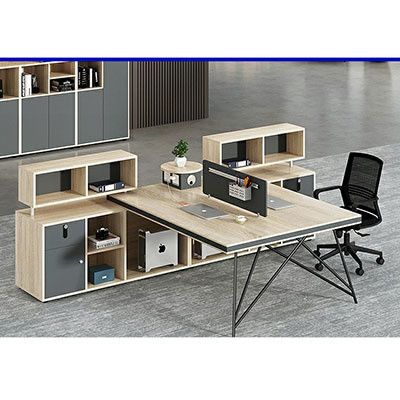 Muebles comerciales Estaciones de trabajo modulares abiertas Muebles de oficina con librería móvil