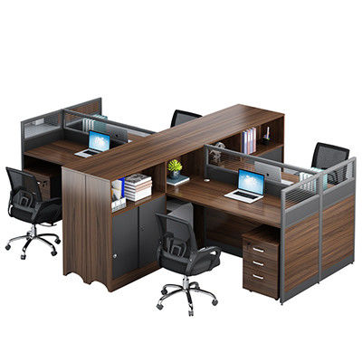 Combinación de escritorio y silla de oficina para personal certificado ISO9001/ISO14001 para 2 o 4 personas