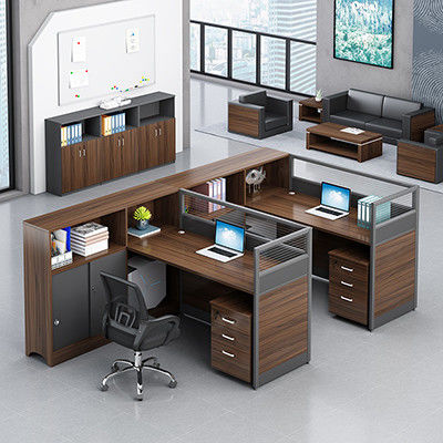 Combinación de escritorio y silla de oficina para personal certificado ISO9001/ISO14001 para 2 o 4 personas