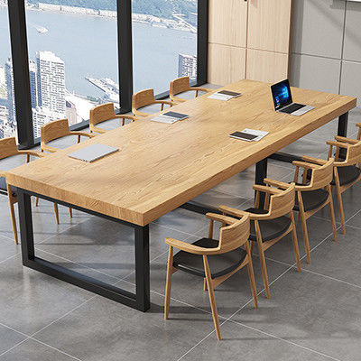 Mesa de negociación de la escuela de estilo europeo con diseño convertible y material de madera sólida