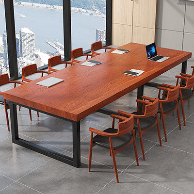 Mesa de negociación de la escuela de estilo europeo con diseño convertible y material de madera sólida