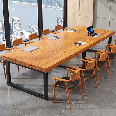 Mesa de negociación de la escuela de estilo europeo con diseño convertible y material de madera sólida