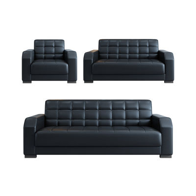 Muebles de oficina modernos Sofá de cuero personalizado Conjunto de estilo chino contemporáneo 2 conjuntos