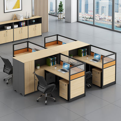 Combinación de muebles de oficina Escritorio doble Escritorio de computadora y silla con estilo de diseño moderno