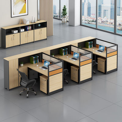 Combinación de muebles de oficina Escritorio doble Escritorio de computadora y silla con estilo de diseño moderno