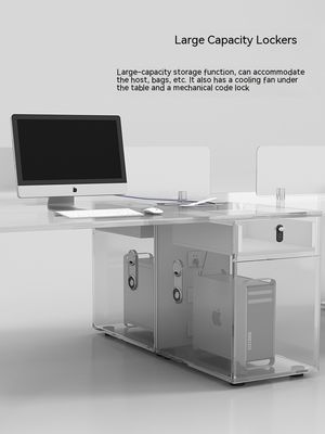 Edificios de negocios Escritorio Combinación de escritorio y silla para 2 4 6 Personas Estación de trabajo