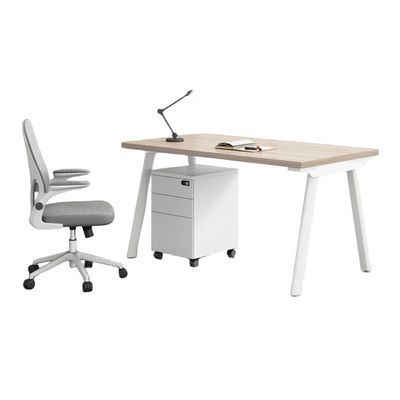 Combinación de muebles de oficina Simple Moderno 4 6 Asiento artificial Mesa Asiento de tarjeta de pantalla