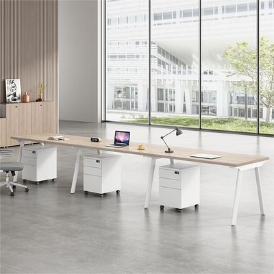 Combinación de muebles de oficina Simple Moderno 4 6 Asiento artificial Mesa Asiento de tarjeta de pantalla