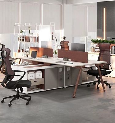 Muebles de oficina Finanzas Combinación de escritorio y silla Estación de trabajo personalizable para el personal