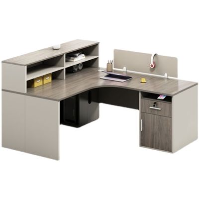 Sistema de escritorio modular para 4 personas Muebles de oficina personalizables en diseño moderno