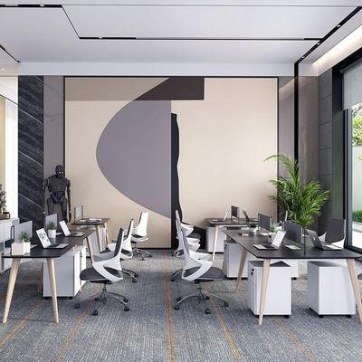 Despacho ejecutivo de madera de personal moderno Cubicle de oficina Estación de trabajo Escritorio combinado