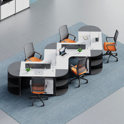 Muebles de oficina comerciales modernos Estación de trabajo de partición de cubicle modular personalizable