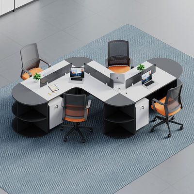 Muebles de oficina comerciales modernos Estación de trabajo de partición de cubicle modular personalizable