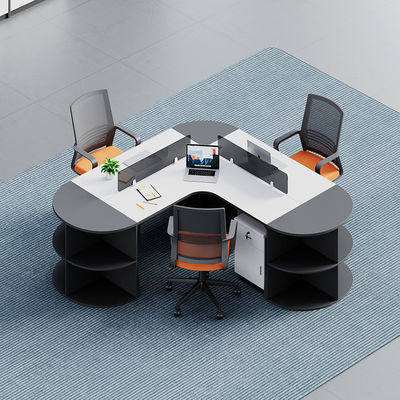 Muebles de oficina comerciales modernos Estación de trabajo de partición de cubicle modular personalizable