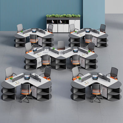 Muebles de oficina comerciales modernos Estación de trabajo de partición de cubicle modular personalizable