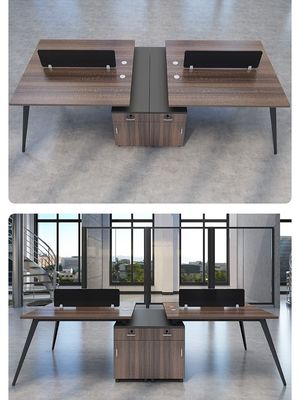 Estación de trabajo combinada de escritorio y silla de 4-6 personas personalizable para locales comerciales