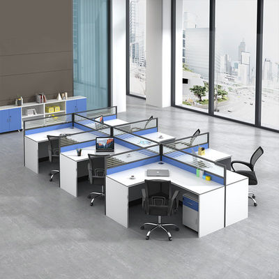 Estación de trabajo de oficina simple Combinación de silla de escritorio y partición para la productividad