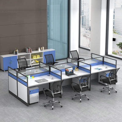 Estación de trabajo de oficina simple Combinación de silla de escritorio y partición para la productividad