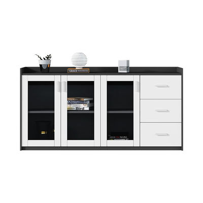 Cabinetes de almacenamiento de oficina de madera de diseño minimalista para empresas