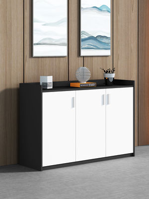 Cabinetes de almacenamiento de oficina de madera de diseño minimalista para empresas