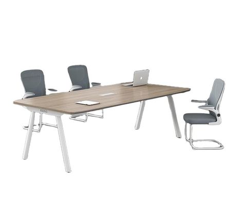 Tamaño personalizado Rectángulo Piernas de metal Mesa de reuniones Mesa de juntas Mesa de conferencia moderna