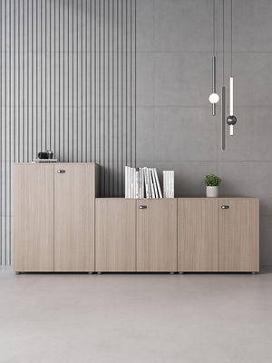 Cabinet de archivos de oficina Cabinet de cajones de oficina de madera Cabinet móvil de tres cajones de oficina con puerta