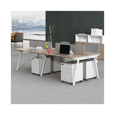 Muebles de oficina modernos Panel de MDF Mesa y sillas de oficina para el escritorio del personal