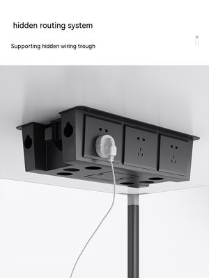 Muebles de oficina modernos Panel de MDF Mesa y sillas de oficina para el escritorio del personal