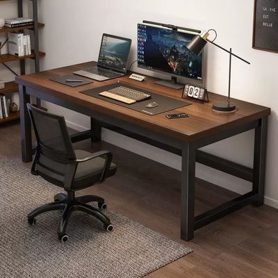 PANEL de estilo de madera para el hogar sencillo, ancho, grueso, computadora, escritorio de estudio para estudiantes