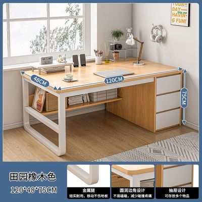 Muebles de oficina simples y modernos Dormitorio de madera de hierro Escritorio de trabajo para oficinas en el hogar