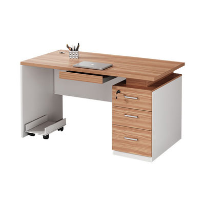 Mesa de escritorio simple de madera sólida de personal único de oficina moderna Mesa de computadora para el hogar y el aprendizaje