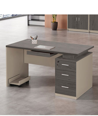 Mesa de escritorio simple de madera sólida de personal único de oficina moderna Mesa de computadora para el hogar y el aprendizaje