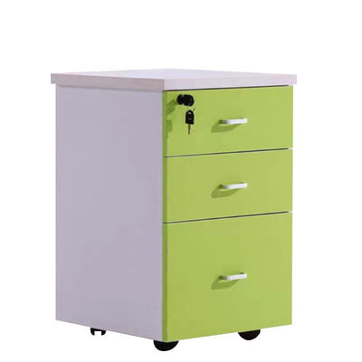 Muebles modernos de estilo de madera sólida gabinete de archivos de oficina con llave con diseño de empuje-tirón