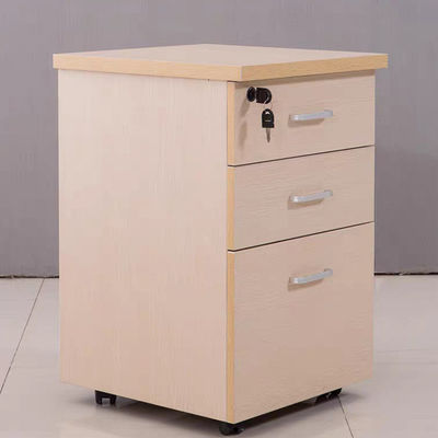 Muebles modernos de estilo de madera sólida gabinete de archivos de oficina con llave con diseño de empuje-tirón