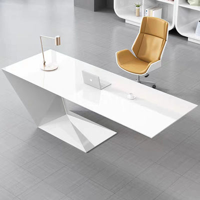 Oficina Interior Furniture Morden Trabajo Escritorio de escritorio con pintura blanca personalizada Mesa de consulta