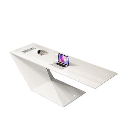 Oficina Interior Furniture Morden Trabajo Escritorio de escritorio con pintura blanca personalizada Mesa de consulta