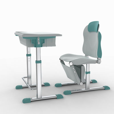Estudio de diseño moderno de escritorio y silla ajustables inclinables para entrenamiento escolar en el hogar