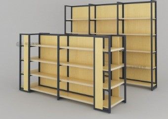 Estante de visualización de cuatro columnas para supermercados Farmacias y almacenes de papelería