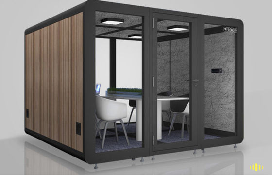 Sala de luz móvil de lujo insonorizada para grabaciones de reuniones y espacio de vida privado