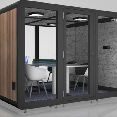 Sala de luz móvil de lujo insonorizada para grabaciones de reuniones y espacio de vida privado