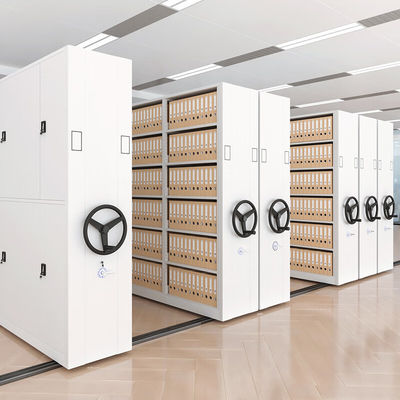 Armario de archivos manual móvil Estante intensivo para archivos proporcionados por el cliente