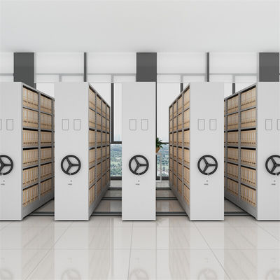 Armario de archivos manual móvil Estante intensivo para archivos proporcionados por el cliente
