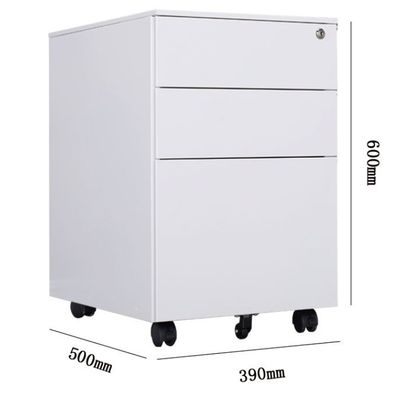 Muebles de oficina gabinete de metal simple con cajón extraíble y estructura móvil