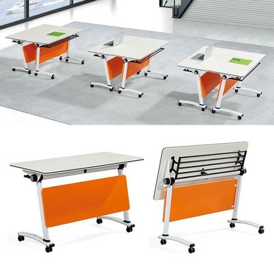 Salón de conferencias plegable Mesa de trabajo con mesa de mesa con tablero de melamina MDF/MFC E1